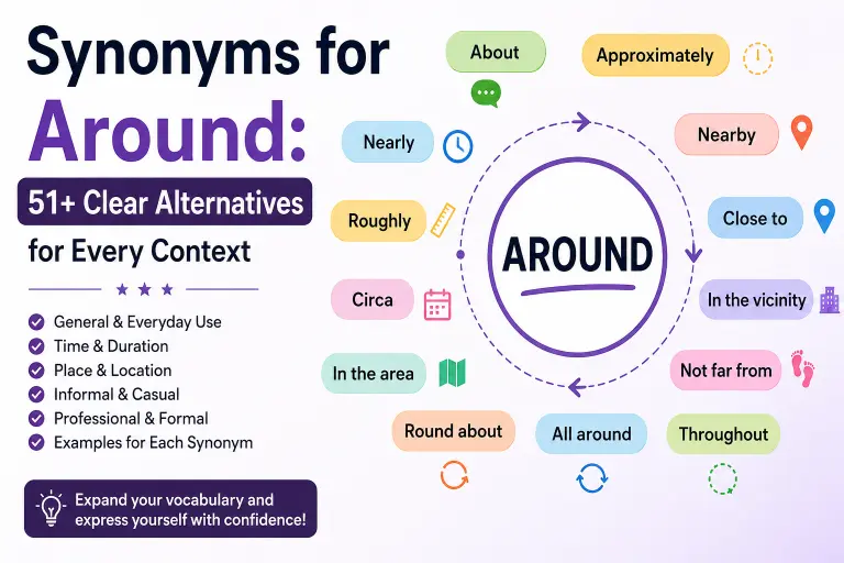 Synonyms for Around